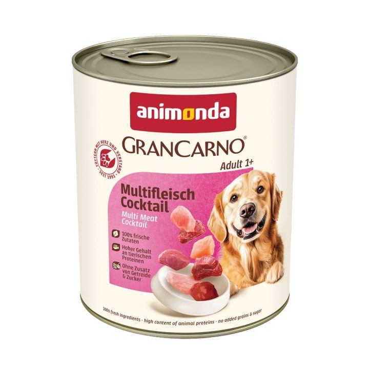 animonda GranCarno multi meat cocktail Beef Chicken Game Heart Turkey Adult 800 g