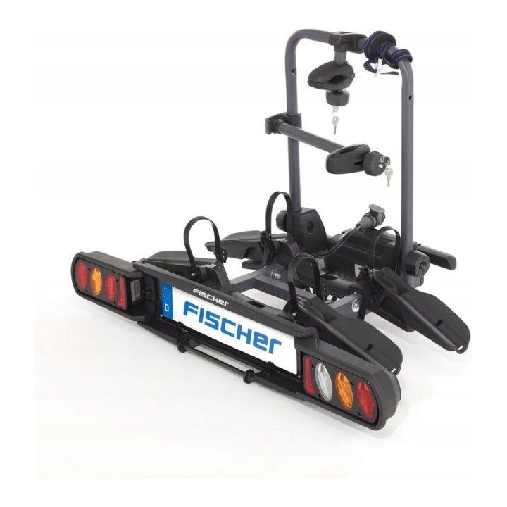 Fischer ProlineEvo 2 car bike rack holds 2 bikes 60kg