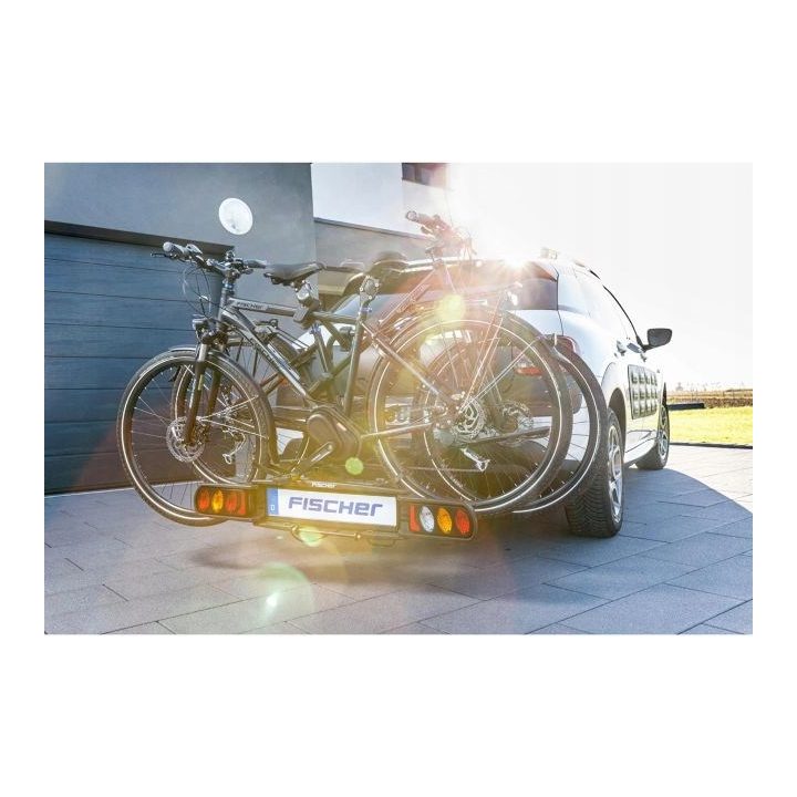 Fischer ProlineEvo 2 car bike rack holds 2 bikes 60kg