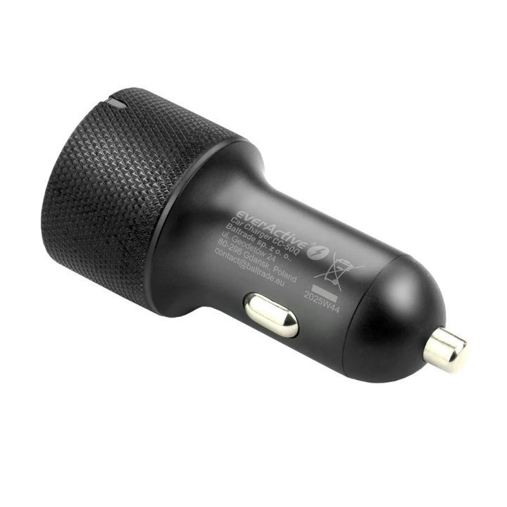 Car charger everActive CC-50Q USB QC3.0 + USB-C PD 75W
