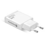 Charger GaN 2x USB-C Quick Charge 3.0 45W PD white