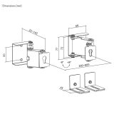 Maclean Soundbar Wall Mount / Bracket angle adjustment +8°–8° max. load 10 kg made of steel MC-177