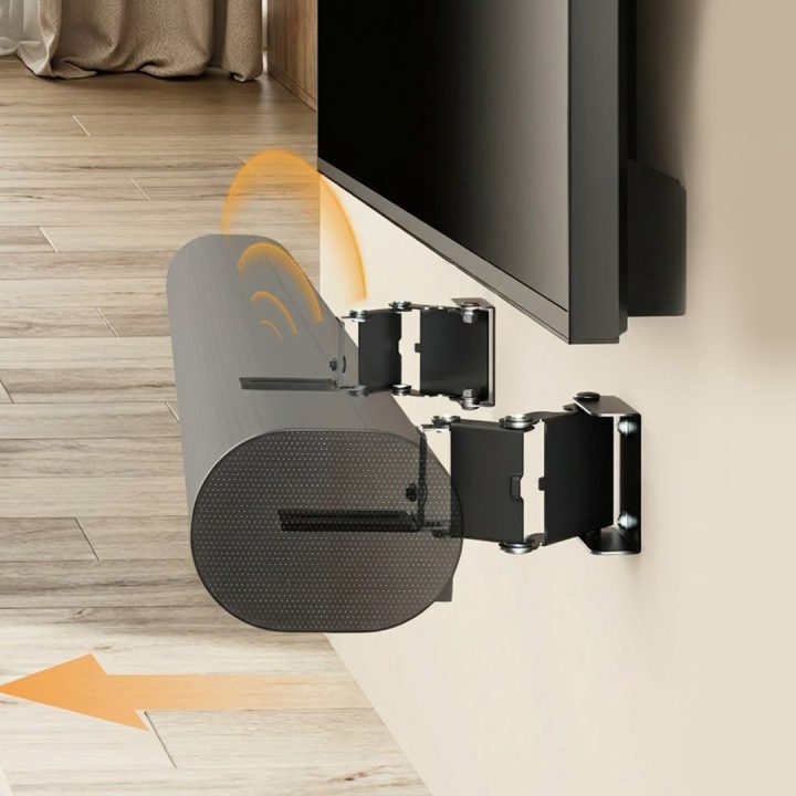 Maclean Soundbar Wall Mount / Bracket angle adjustment +8°–8° max. load 10 kg made of steel MC-177