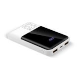 Powerbank 10 000mAh 2x USB 1x USB-C 22 5W QC4+ LCD screen white