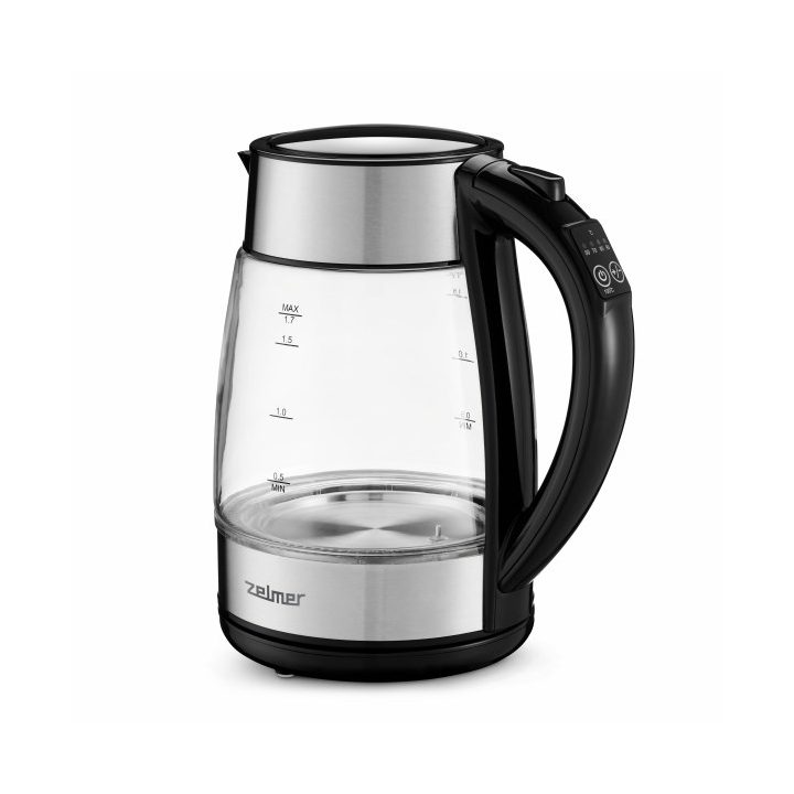 Zelmer ZCK8026 electric kettle 1.7 L 2200 W Black Transparent