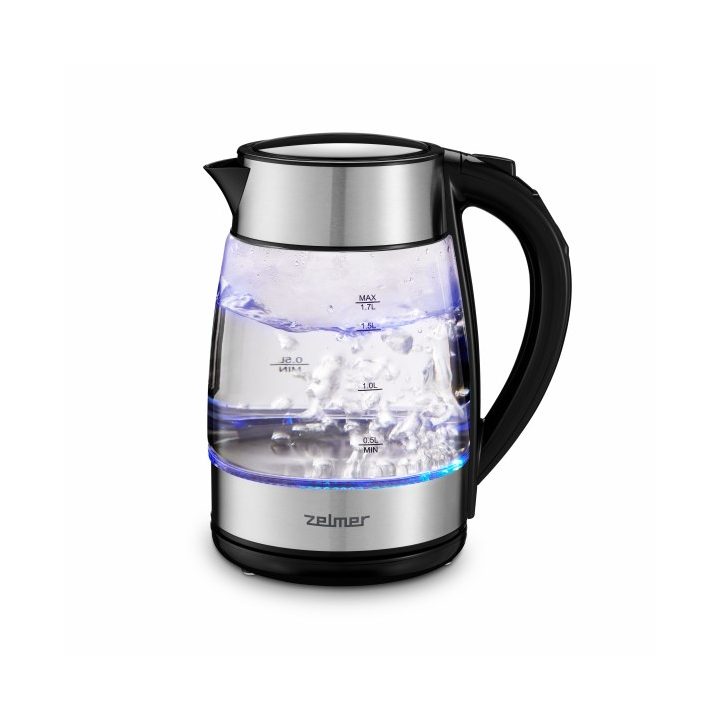 Zelmer ZCK8026 electric kettle 1.7 L 2200 W Black Transparent