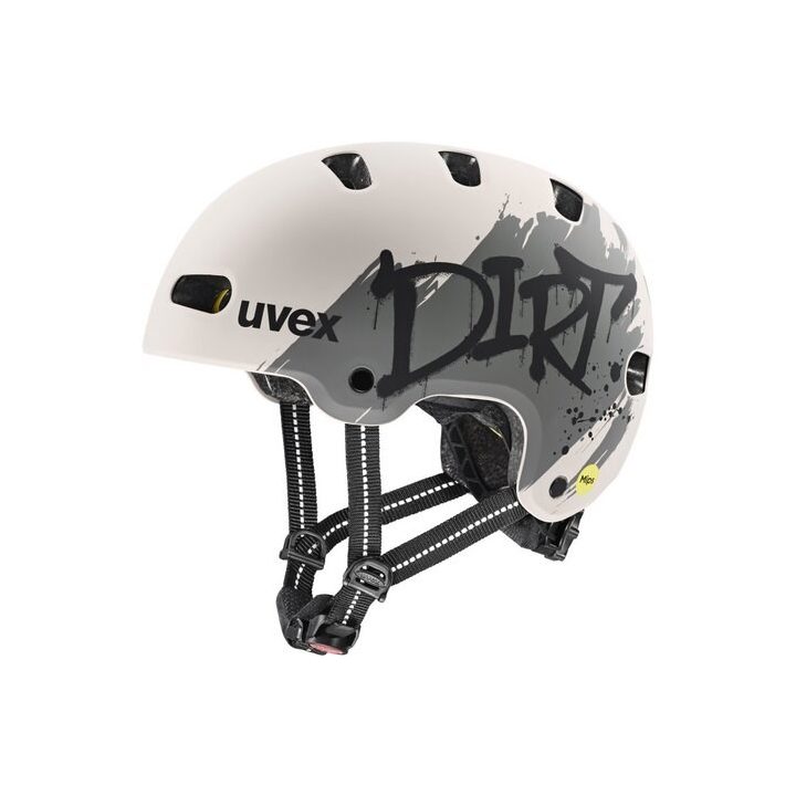 UVEX Kid 4 Style MIPS kids’ cycling helmet dirt warm grey