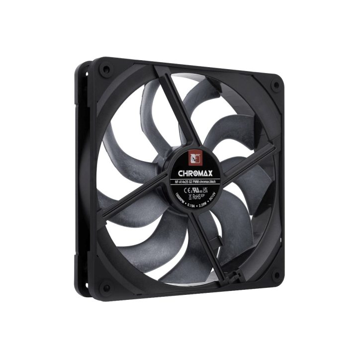 NF-A14x25 G2 PWM chromax.black - next-gen 140mm fan (black)