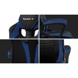 Huzaro FORCE 2.5 BLUE MESH Gaming armchair Mesh seat Black Blue
