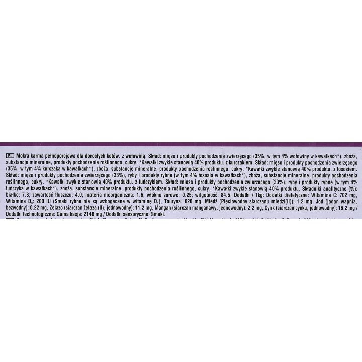 WHISKAS Mix Favourites in jelly - wet cat food - 40x85 g