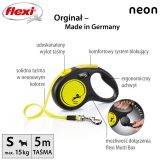 Flexi New NEON 5 m Black Yellow Dog Retractable lead