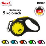 Flexi New NEON 5 m Black Yellow Dog Retractable lead
