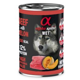 ALPHA SPIRIT WET Ternera con melón - wet dog food - 400 g