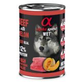 ALPHA SPIRIT WET Ternera con melón - wet dog food - 400 g