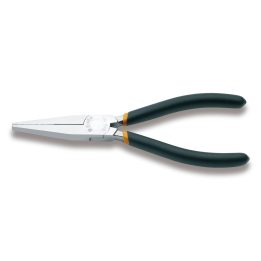 Beta 1008 160 Pinze a becchi piatti lunghi zigrinati manici ricoperti con 2 strati di PVC antiscivolo 010080006
