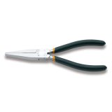 Beta 1008 160 Pinze a becchi piatti lunghi zigrinati manici ricoperti con 2 strati di PVC antiscivolo 010080006