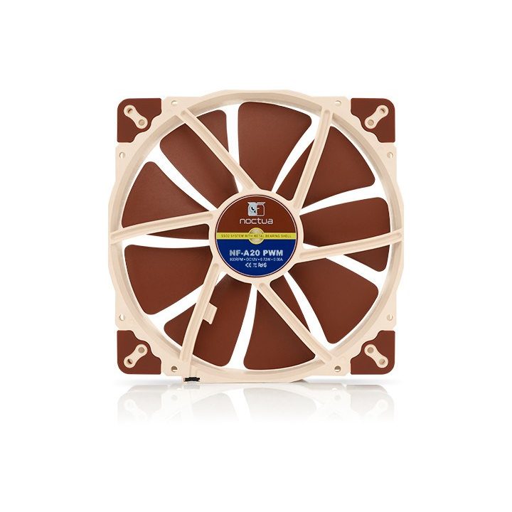 Noctua NF-A20 PWM Computer case Fan 20 cm Beige Brown