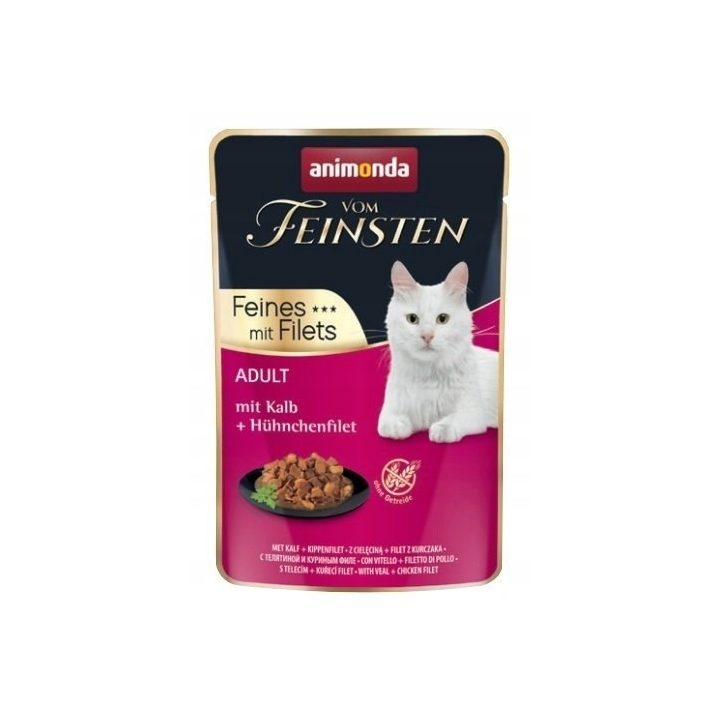 ANIMONDA vom Feinsten Veal - wet cat food - 85 g