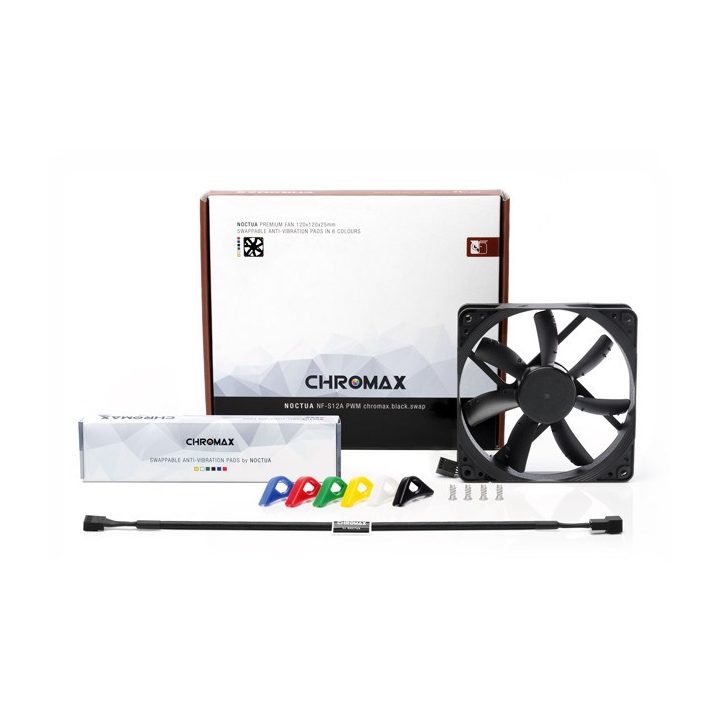 Noctua NF-S12A PWM chromax.black.swap Computer case Fan 12 cm 1 pc(s)