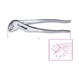 Beta 1048INOX 250 Pinza regolabile cerniera chiusa in acciaio inossidabile 010480325