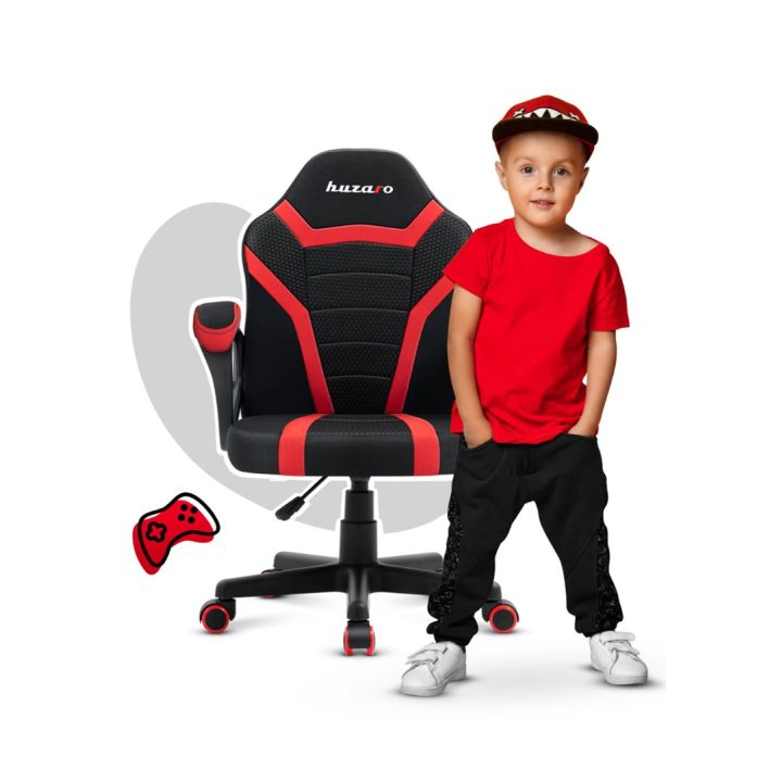 Gaming chair for children Huzaro Ranger 1.0 Red Mesh black red