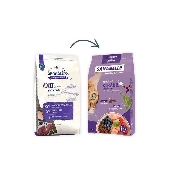BOSCH Sanabelle Life Adult with ostrich & blueberries - dry cat food - 8kg