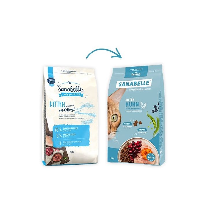 BOSCH Sanabelle Life Kitten chicken & cranberries - dry cat food - 8kg