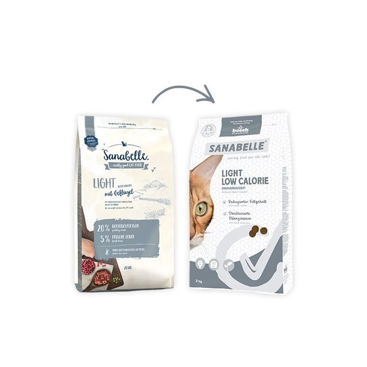 BOSCH Sanabelle Light Low Calorie Poultry - dry cat food - 8kg
