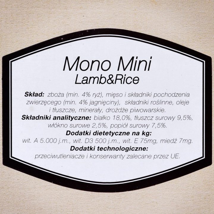 Bosch Mono Mini Lamb&Rice 0.9 kg