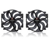 NF-A14x25r G2 PWM Sx2-PP chromax.black - dual fan set black