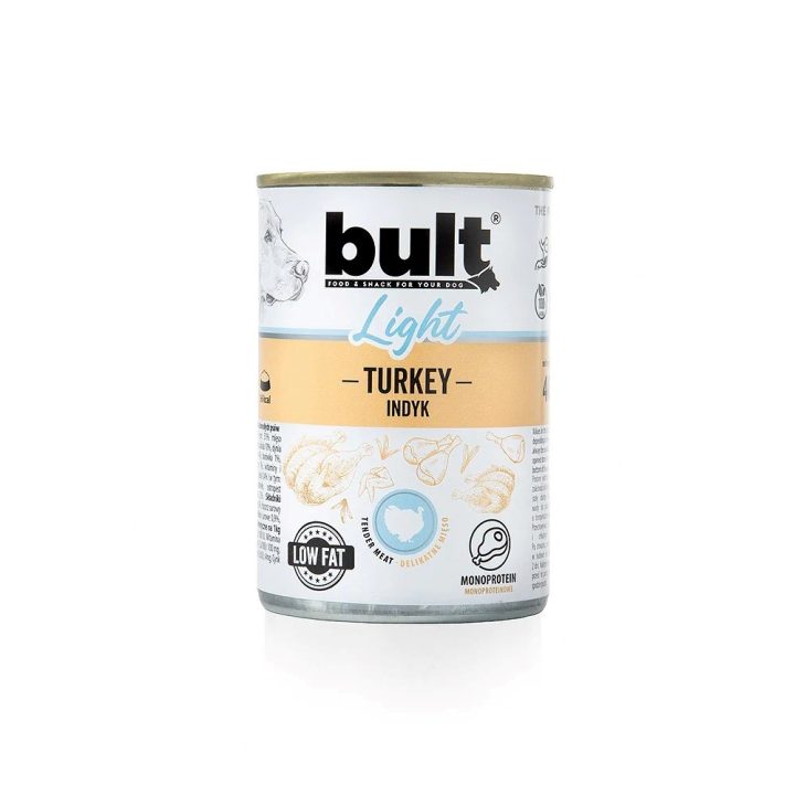 BULT Light Mono Turkey - wet dog food - 400g