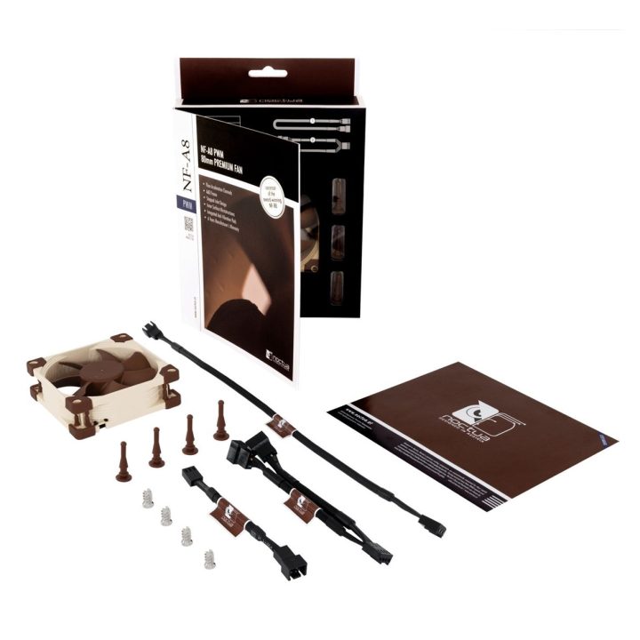 Noctua NF-A8 PWM computer cooling system Computer case Fan 8 cm Beige Brown
