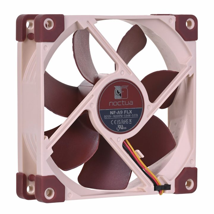 Noctua NF-A9 FLX computer cooling system Computer case Fan 9.2 cm Beige Brown