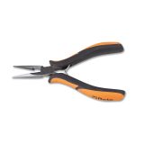 Beta 1177BM/Z Pinza per elettronica a becchi mezzotondi lunghi zigrinati impugnatura bimateriale 011770113
