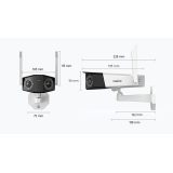 Reolink Duo Series W730 - 4K Outdoor Wi-Fi Camera Dual-Lens 180° Panoramic View Person/Vehicle/Animal Detection