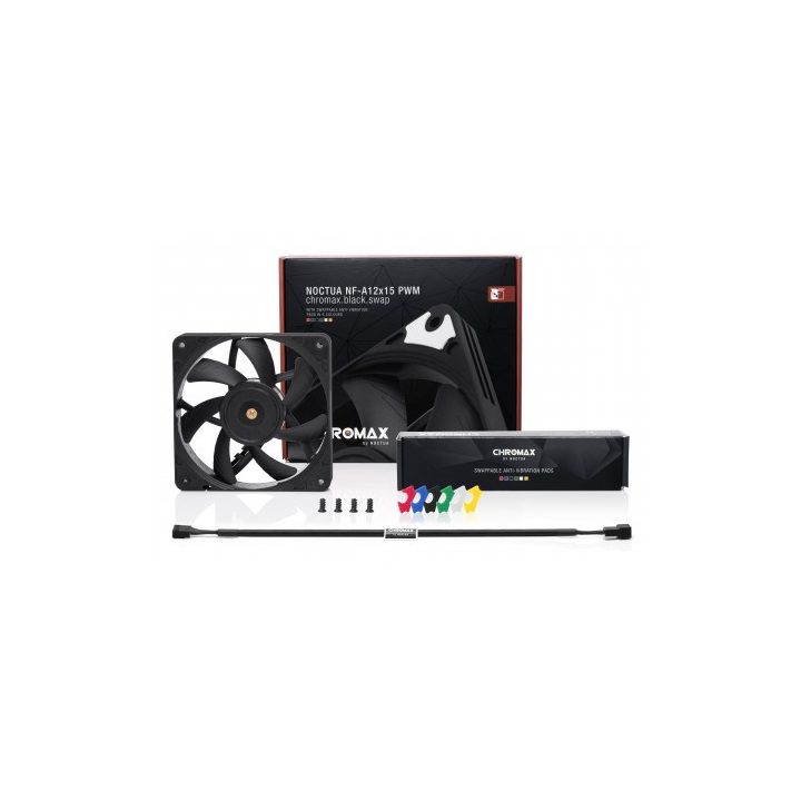 Noctua NF-A12X15 PWM CH.BK.S computer cooling component Computer case Fan 12 cm Black