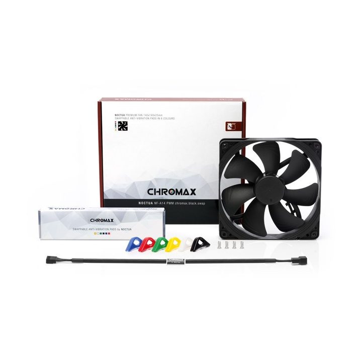 Noctua NF-A14 PWM chromax.black.swap Computer case Fan 14 cm