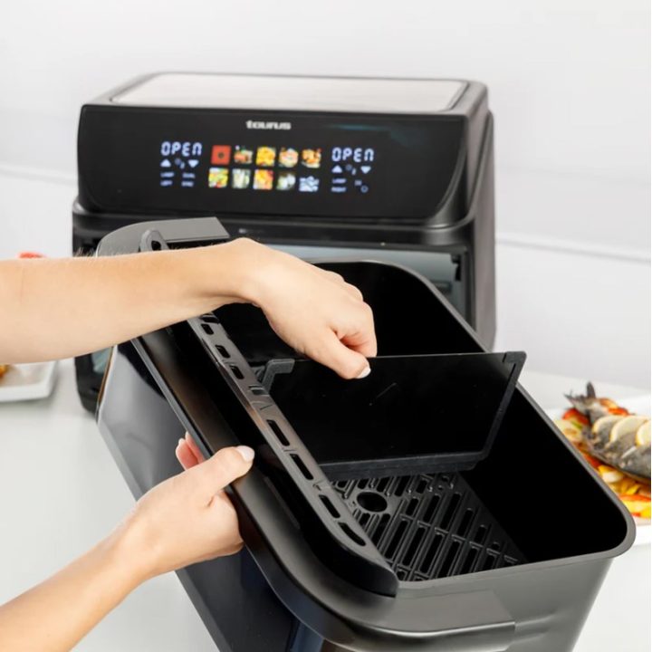 Fat-free deep fryer with long basket and grill Taurus 973004000