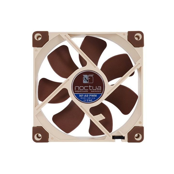 Noctua NF-A9 PWM computer cooling system Computer case Fan 9.2 cm Beige Brown