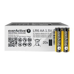 Alkaline batteries everActive Industrial Alkaline LR6 AA - carton box 40 pcs