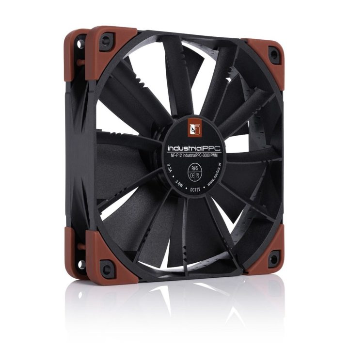 Noctua NF-F12 industrialPPC-3000 PWM Computer case Fan 12 cm Black Brown