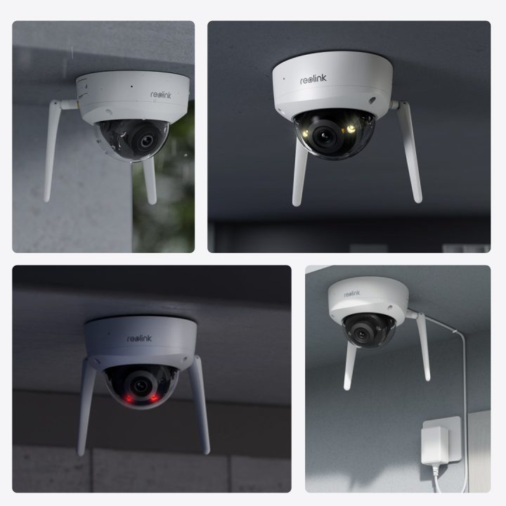 Reolink W437 - 4K Wi-Fi 6 Security Camera IK10 Vandal-Proof 5X Optical Zoom 2.4/5 GHz Wi-Fi Color Night Vision