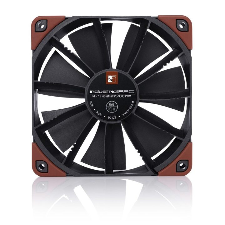 Noctua NF-F12 industrialPPC-3000 PWM Computer case Fan 12 cm Black Brown