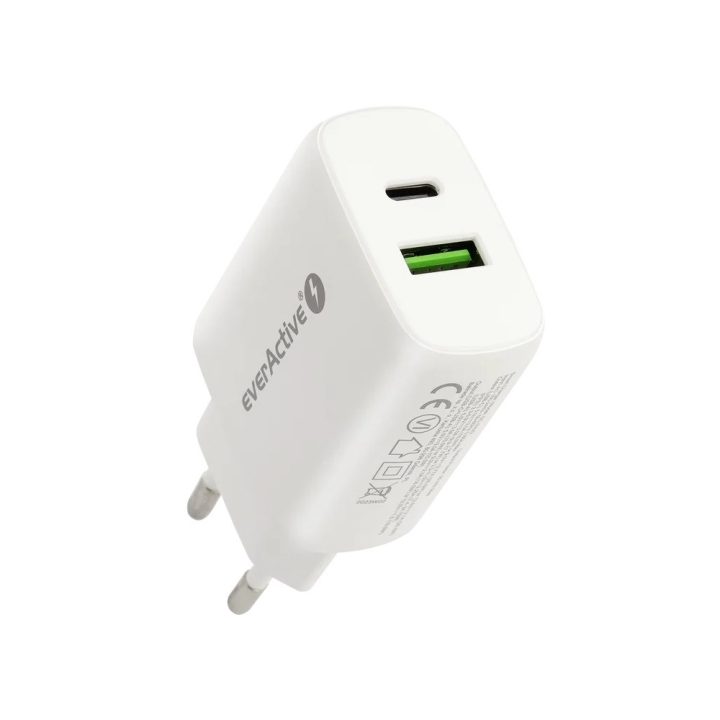 Charger 1 x USB Quick Charge 3.0 1 x USB-C PD PPS 25W white