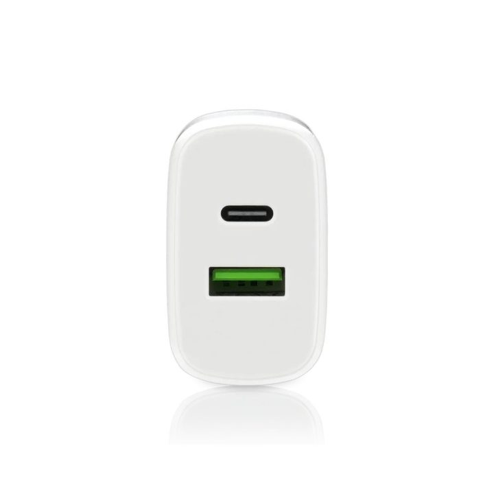Charger 1 x USB Quick Charge 3.0 1 x USB-C PD PPS 25W white