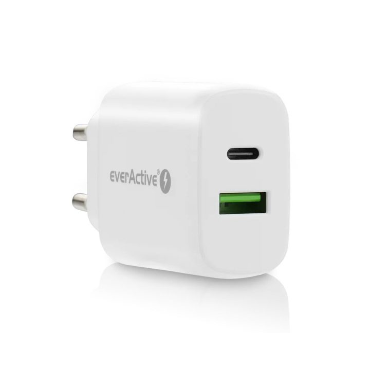 Charger 1 x USB Quick Charge 3.0 1 x USB-C PD PPS 25W white