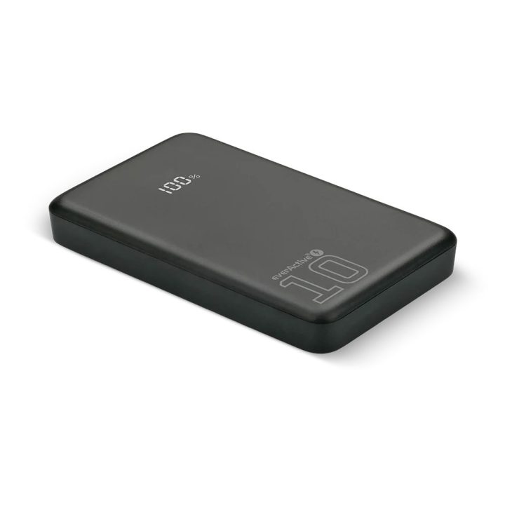 Powerbank 10 000mAh 1x USB 2x USB-C 20W QC4+ LCD screen black