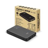 Powerbank 10 000mAh 1x USB 2x USB-C 20W QC4+ LCD screen black