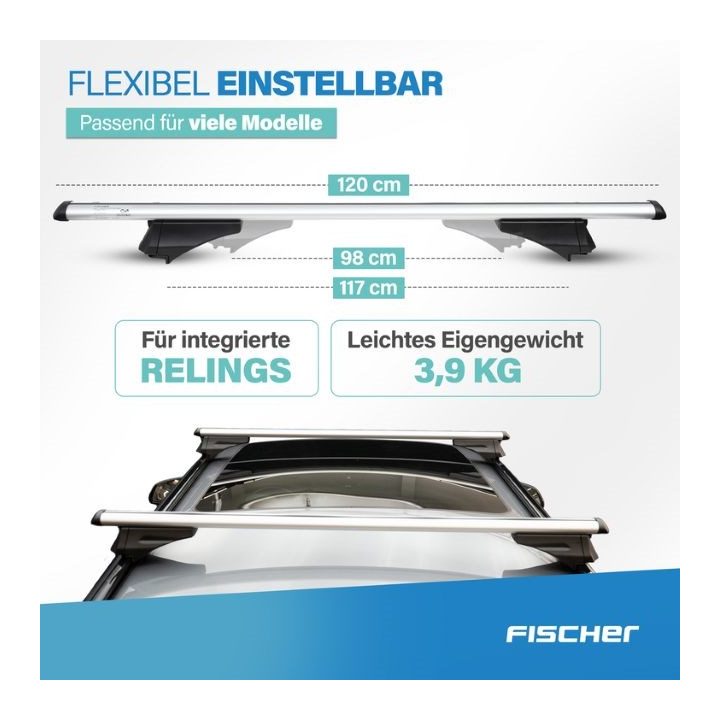 Fischer CrossLine 1.2 m open railing beams