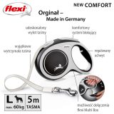 Flexi New COMFORT 8 m Black Grey Dog Retractable lead